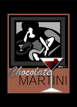 chocolate martini card