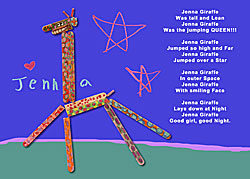 Jenna Giraffe card