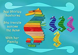 Shirley Seahorse card
