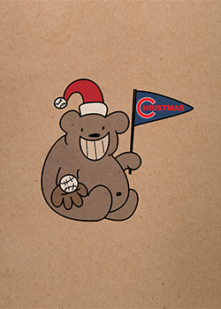 2016 Chicago Cubs xmas card
